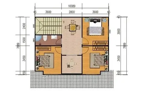 9米x10米陆良农村住宅轻钢别墅图纸