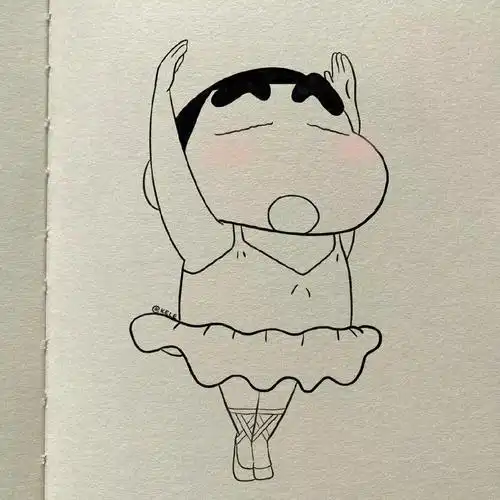 蜡笔小新简笔画