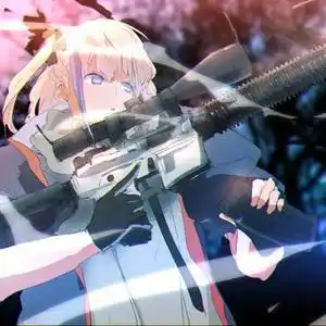 ar15|ぶもぉ～的持枪少女插画图片