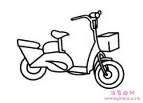 电瓶车简笔画 电瓶车简笔画图片 | 多想派