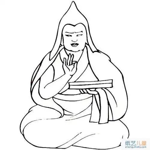 简笔画打坐的小和尚运功打坐的简笔画如来佛祖简笔画怎么画小菩提树下