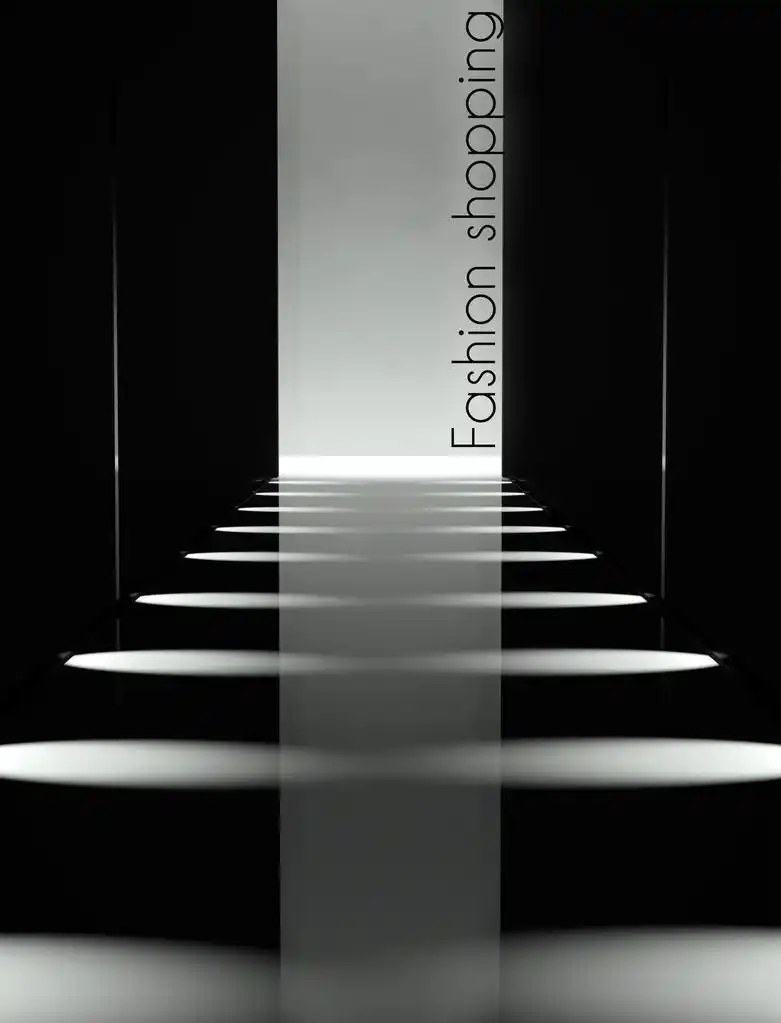 黑暗设计时装秀跑道背景