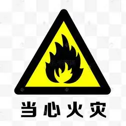 图标当心火灾插图