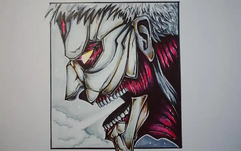 【马克笔】临摹 铠之巨人