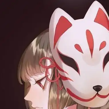 戴面具的头像简笔画