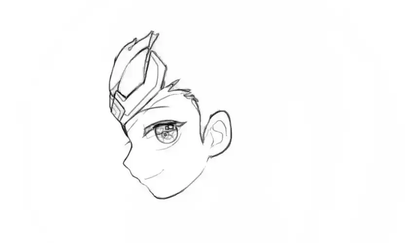 一步一步教你画王者荣耀吕布