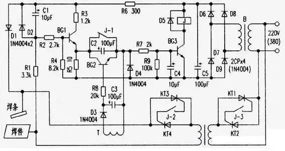 自制直流电焊机电路图原理图  相关文章 zx7系列igbt逆变电焊机(igbt