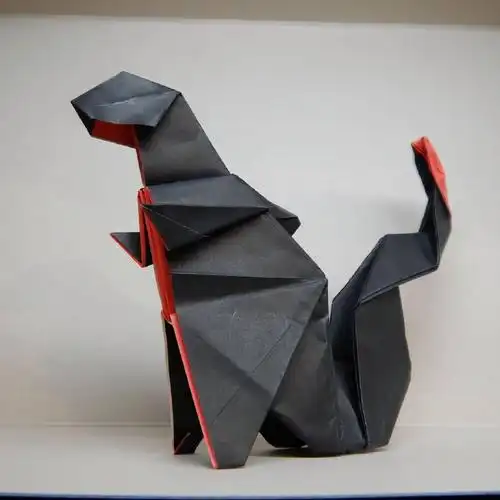 简单制作哥斯拉方法折纸哥斯拉教程分享