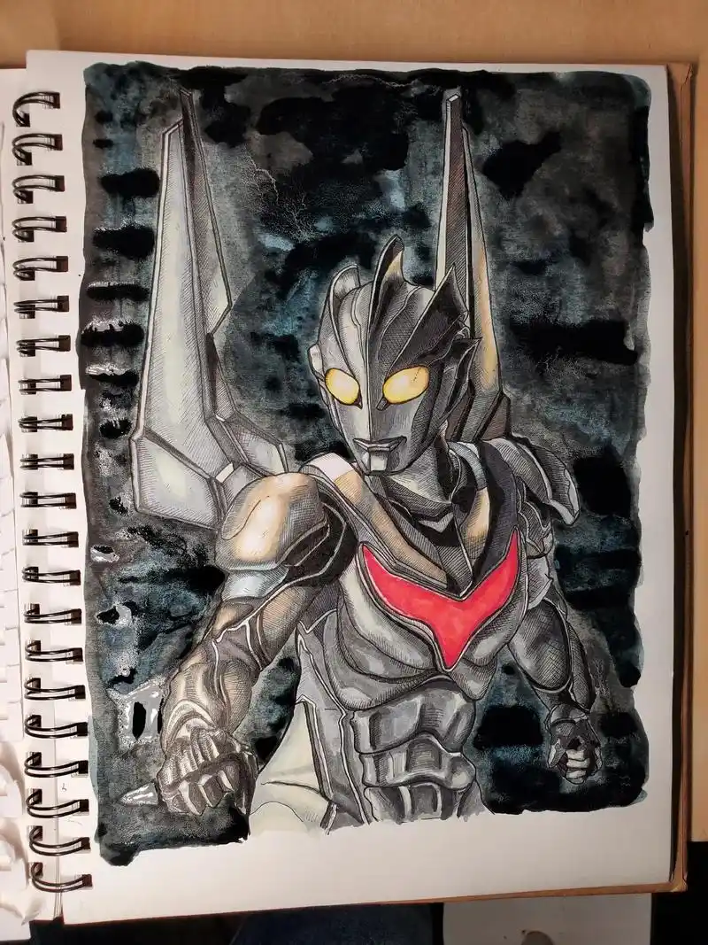 诺亚奥特曼#奥特曼绘画#神秘四奥 奥特曼绘画,神秘四奥诺亚 - 抖音