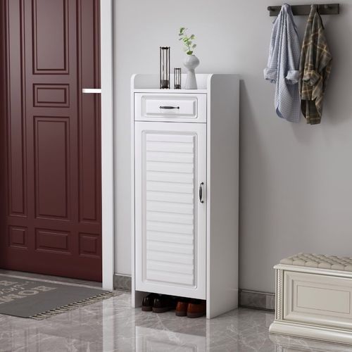 小户型迷你小鞋柜进门口50长立式单门窄款35小型高40cm宽45窄鞋柜