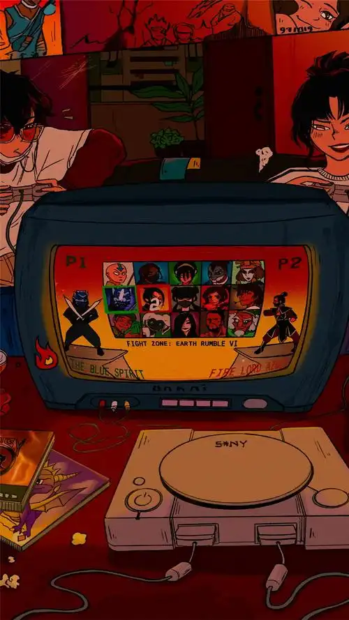 oldschool风格卡通嘻哈潮流手机壁纸