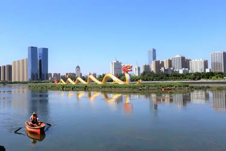 龙舞汾河风景美