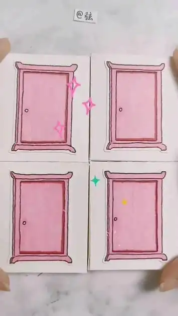 自制哆啦a梦任意门盲盒少女心透明书签