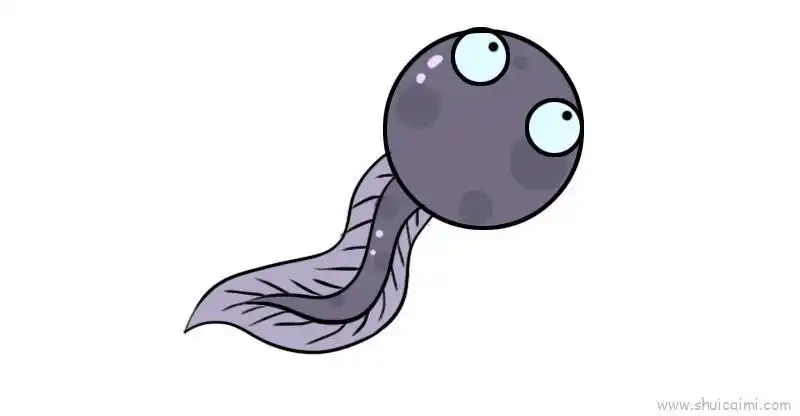 小蝌蚪儿童画怎么画 小蝌蚪简笔画图片大全