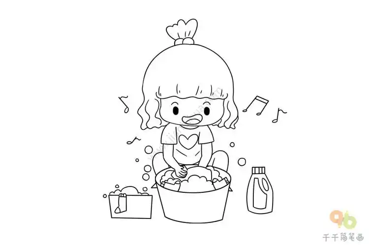 熊孩子日记系列 爱学习爱劳动_熊孩子日记简笔画