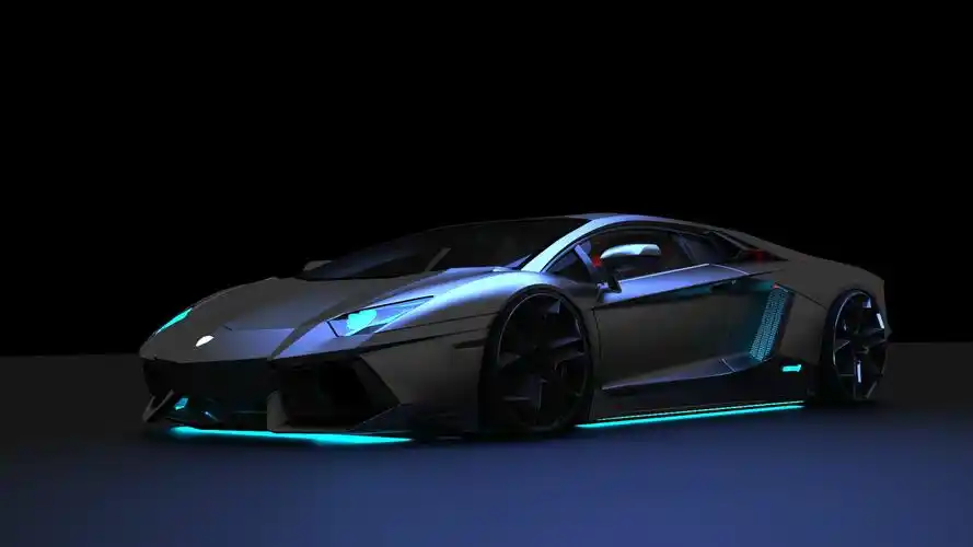 炫丽多彩的兰博基尼高清电脑桌面壁纸