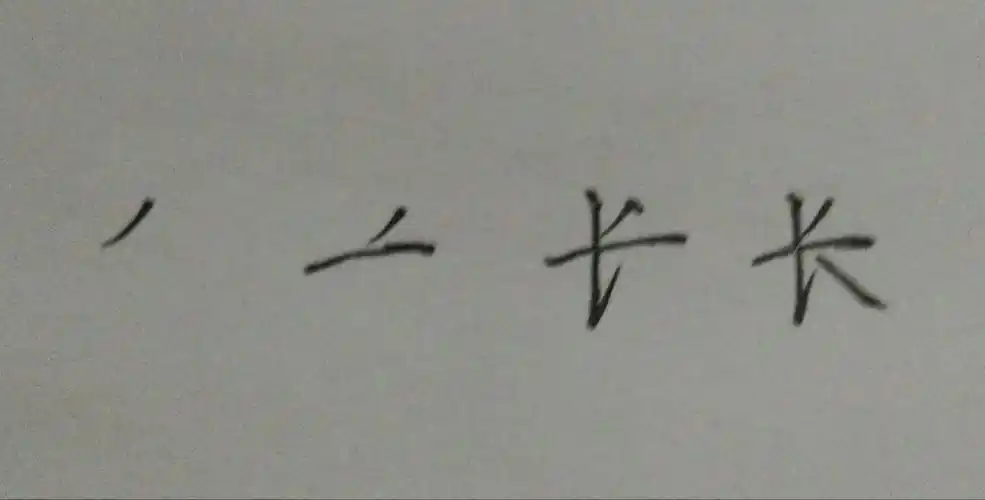 长的笔顺