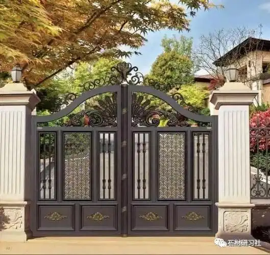 别墅围墙大门用什么样的石材门柱?快来选一款!_搜狐汽车_搜狐网