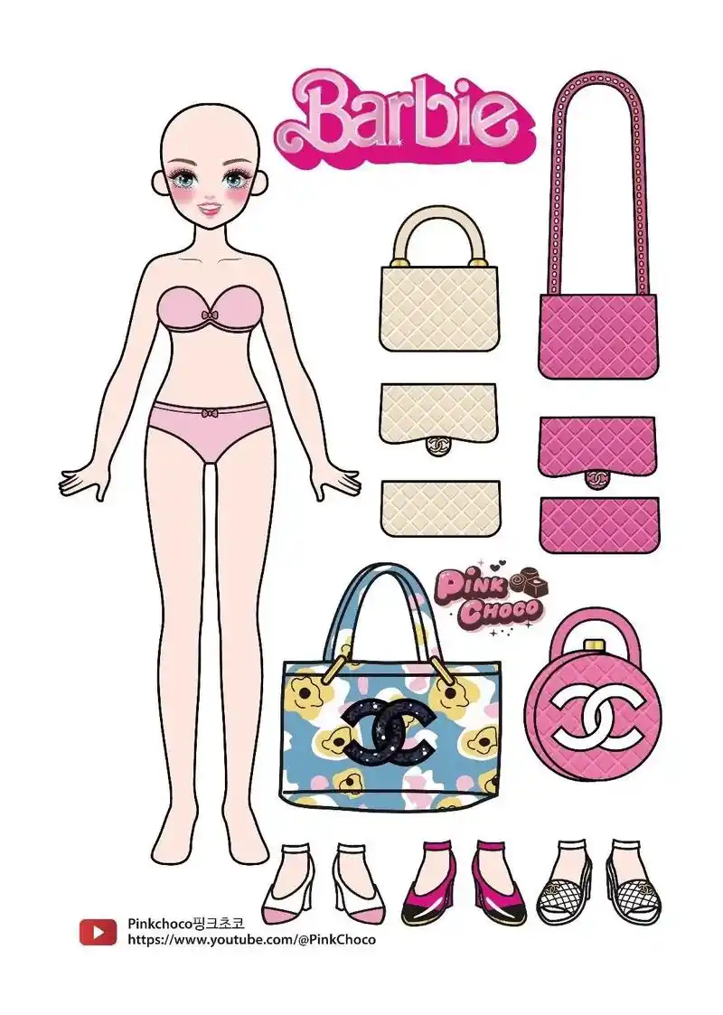 芭比公主换装游戏书打印素材 #安静书游戏书打印素材   #手 - 抖音