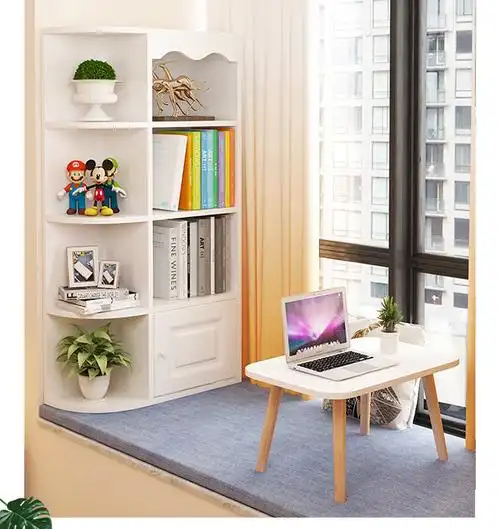 榻榻米柜飘窗储物柜书柜书桌一体卧室窗台置物架收纳小书架阳台柜