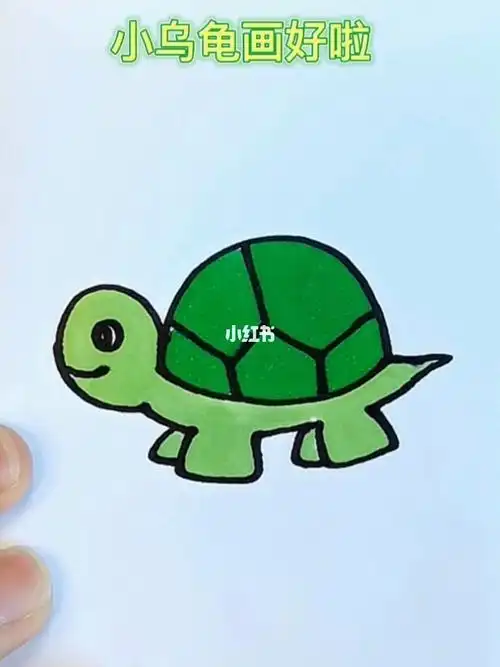 用数字3画一只小乌龟