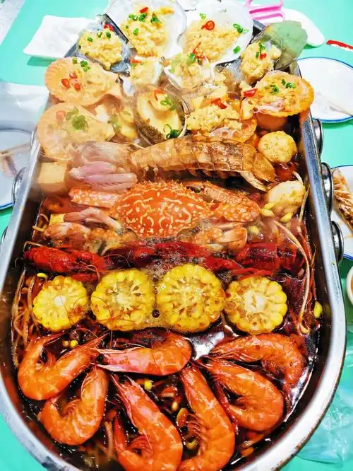 新鲜美味的海鲜烩