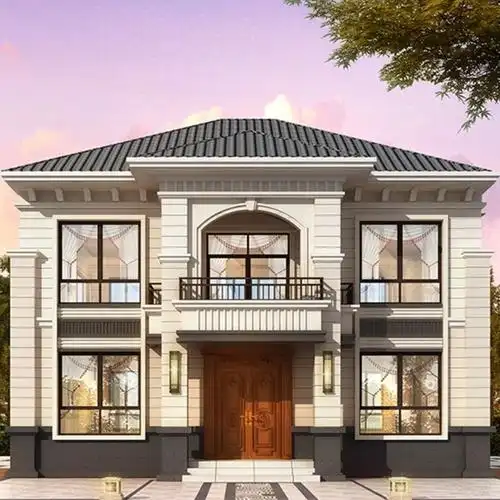 二层简单小洋楼别墅设计图纸农村自建房全套样图效果图经济型