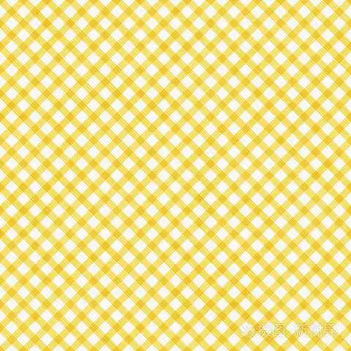 明亮的黄色格子图案重复背景