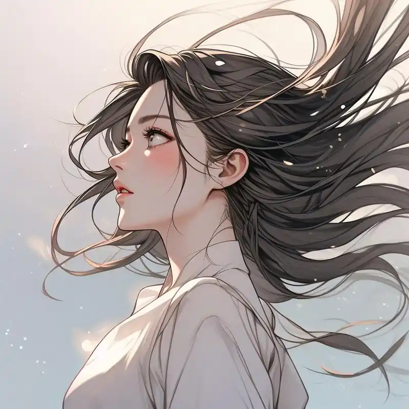 96漫画风女生微信头像大赏95