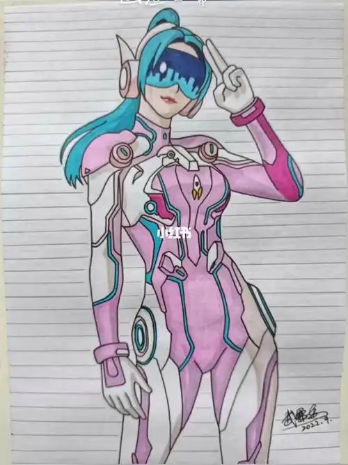 画一个吃鸡里的火箭少女~#和平精英  #火箭少女  #手绘和平精英