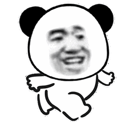 暴漫熊猫头逃跑动态搞怪逗gif动图_动态图_表情包下载_soogif