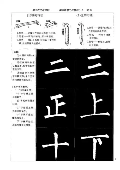 柳公权书法字帖柳体楷体教程doc