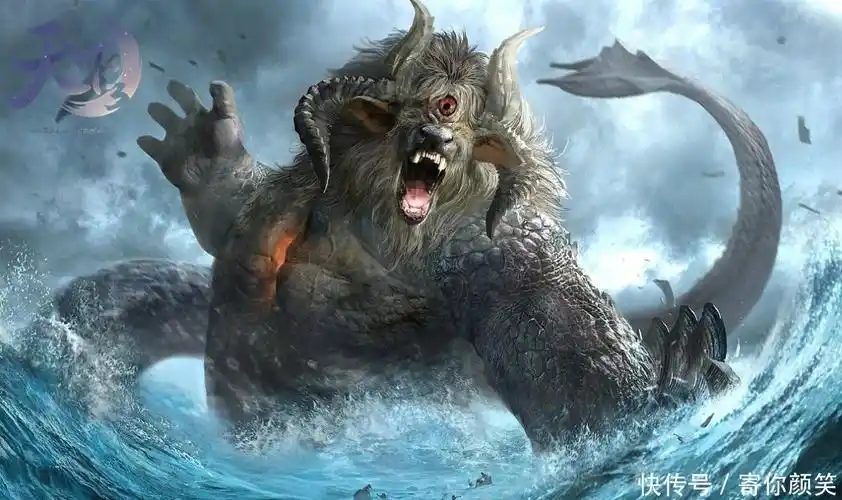 上古神话中七只最强的水系神兽鲲鹏排名第二第一是水神之首