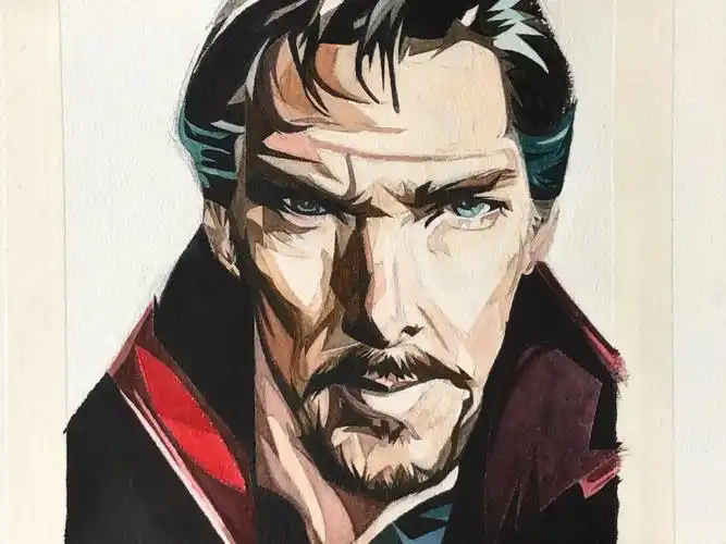 奇异博士水彩手绘