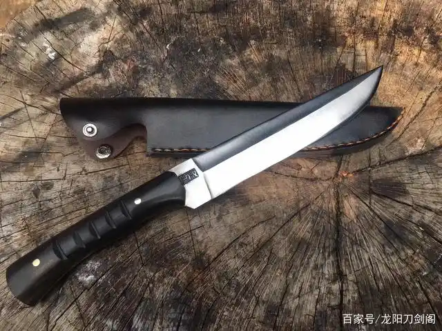 「鉴赏」手工轴承钢黑武士猎刀