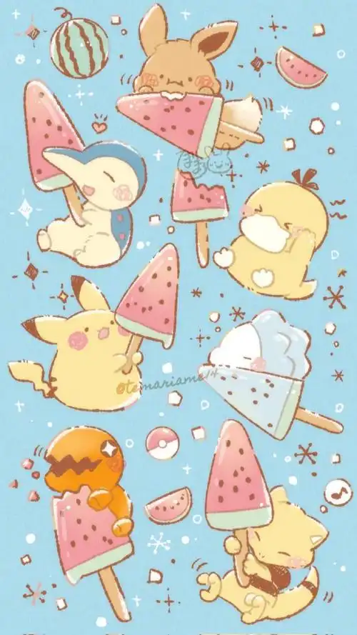 超可爱的宝可梦壁纸79(*0766`*)artist:てまりまろ twi:temari