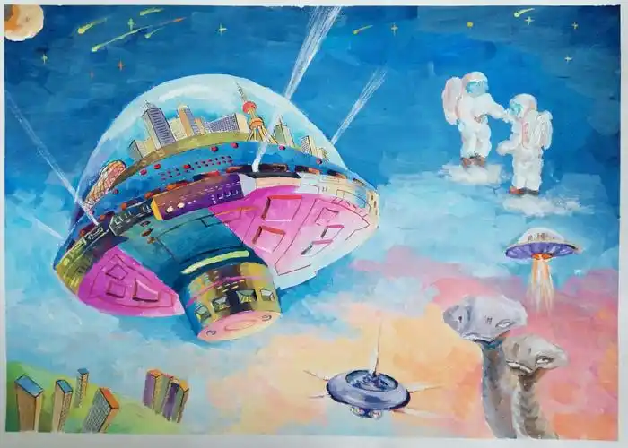 其它 腾飞中的密山市当壁镇小学科技创新教育 写美篇第二部分   科幻