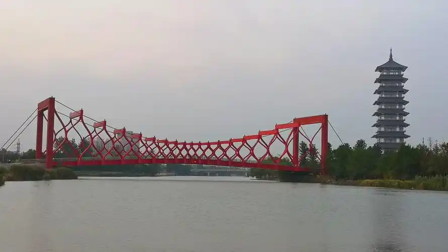 扬州三湾公园剪影桥