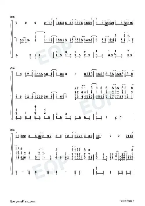 free loop欧美经典-丹尼尔·波特双手简谱预览6