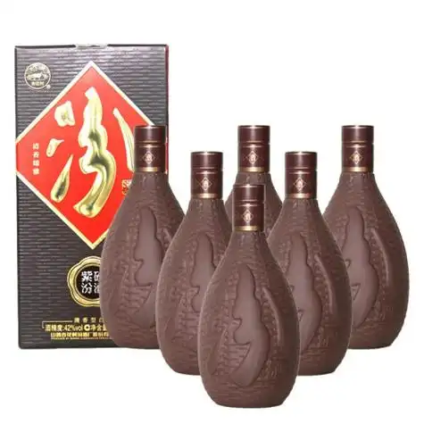 汾酒白酒 汾酒 紫砂汾酒 42%vol 清香型白酒 475ml 单瓶装多少钱-聚