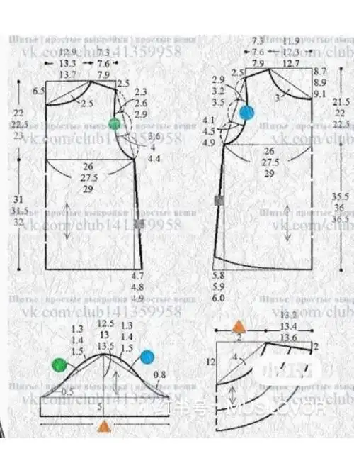 上衣裁剪尺寸计算公式