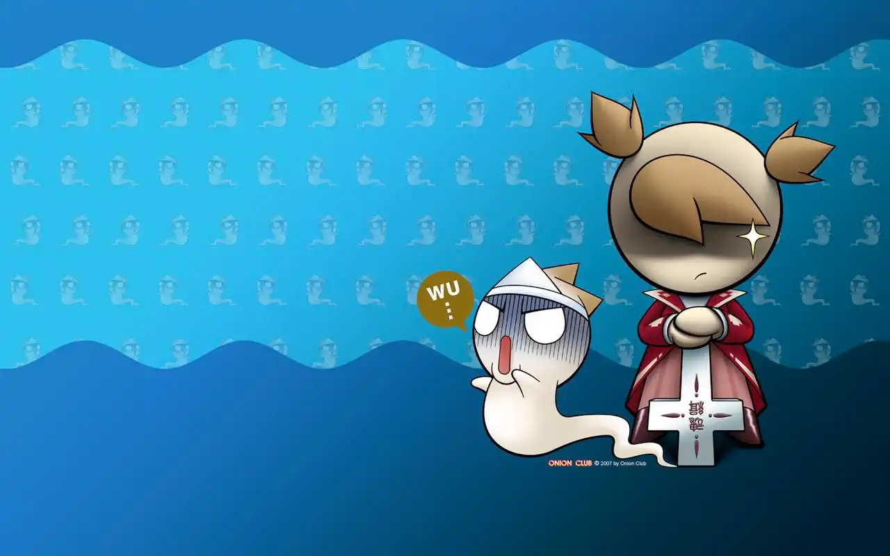 可爱的洋葱头搞笑表情卡通形象桌面壁纸高清大图预览1440x900_卡通