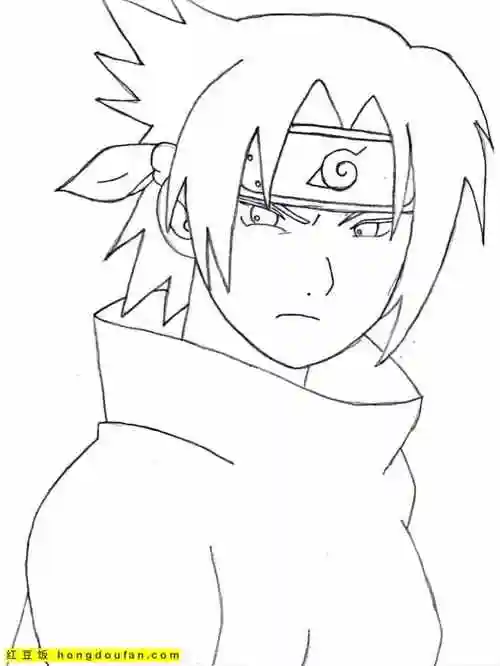 10张旗木卡卡西火影忍者最帅的忍者卡通涂色图片
