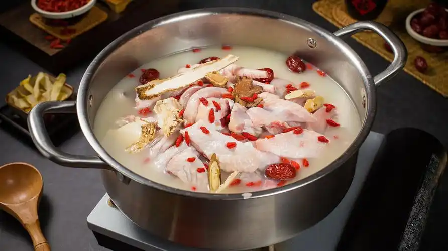 金字招牌药膳鸡煲图片