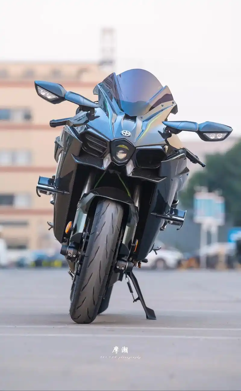 机车丨机车摄影丨川崎h2丨摩托车丨摄影.不是开得快,而是"飞 - 抖音