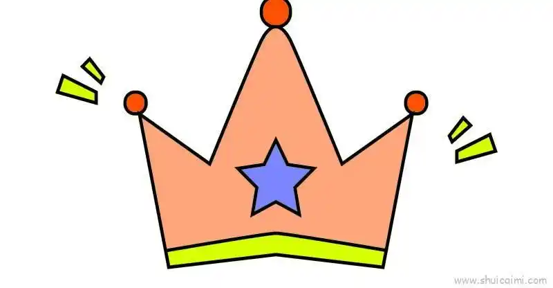 皇冠儿童画怎么画皇冠简笔画简单