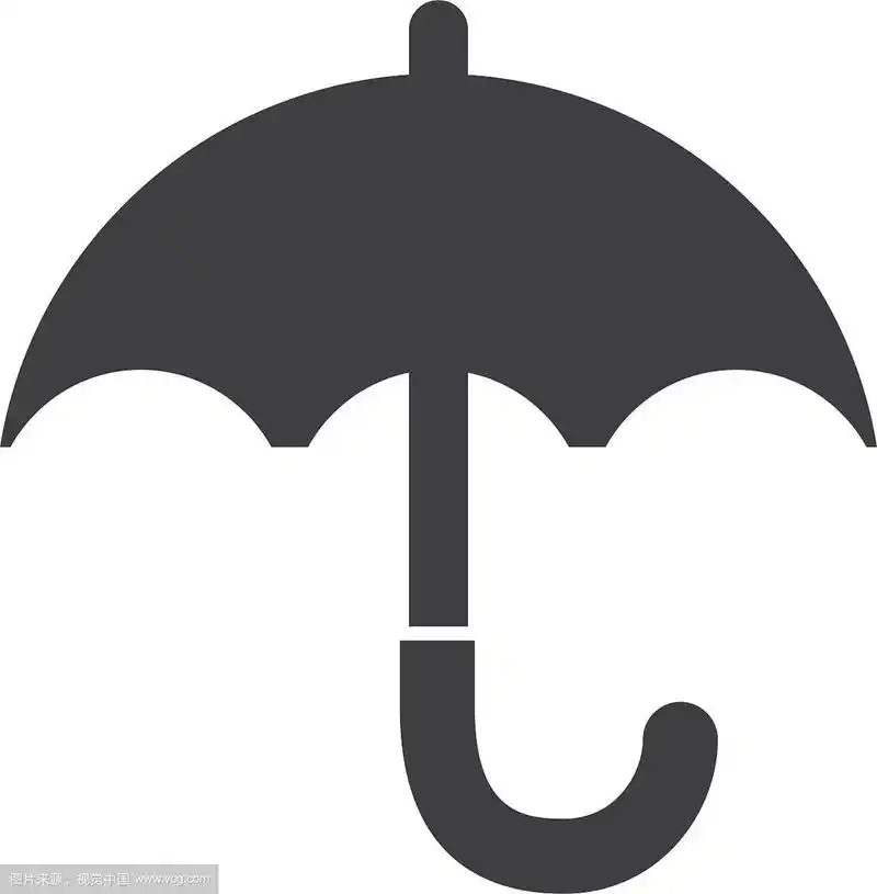 雨伞天气防雨图标