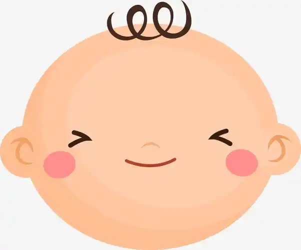 微笑的小孩子矢量图