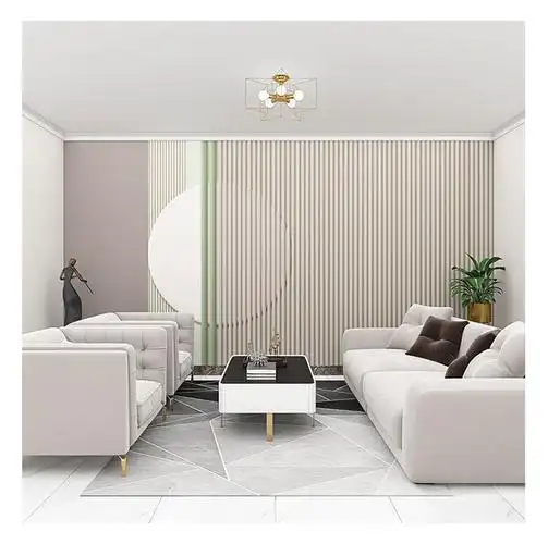 电视背景墙不规则几何图形壁纸极简风格卧室客厅拼色色块墙纸壁布