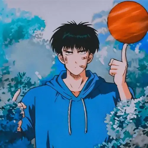 蓝色系 流川枫 9797#灌篮高手##流川枫#『自截修头像』